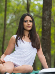 Cira Nerri teases in the park revealing her fascinating, youthful body